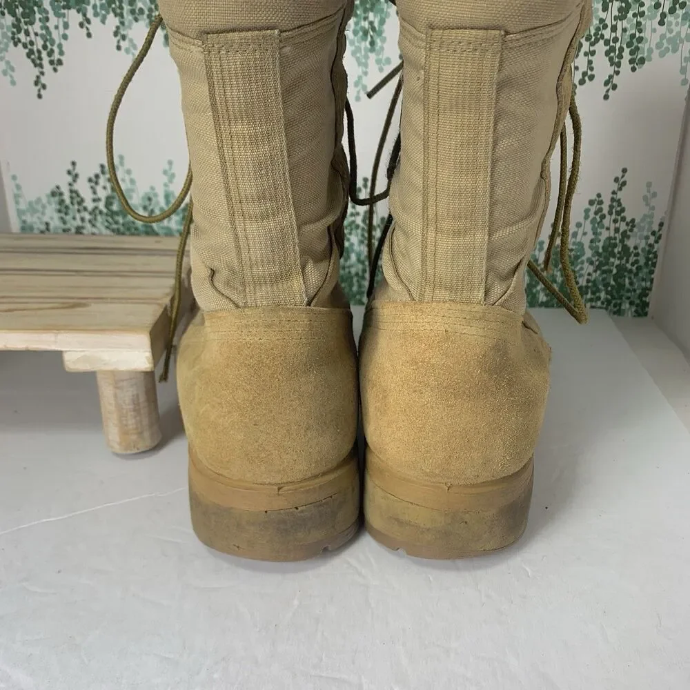 Altama Tan Suede Combat Boots Vibram Sole Military Tactical Men's Size 10